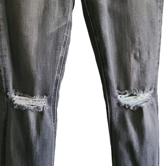 MOTHER The Mid‎ Rise Dazzler in Open Later Gray Busted Knee 1686-734 Women's 28 - Picture 8 of 16